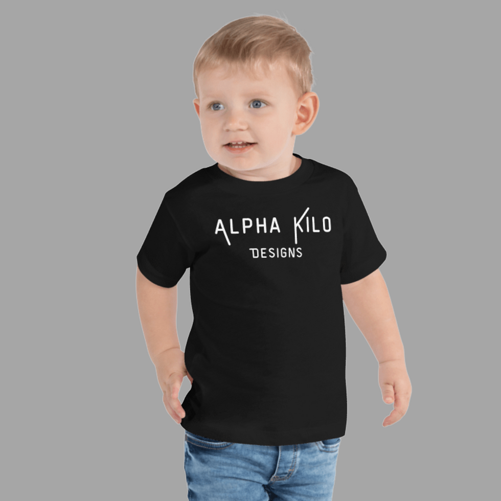 Toddler Short Sleeve Tee, Alpha Kilo Designs Kids Shirt