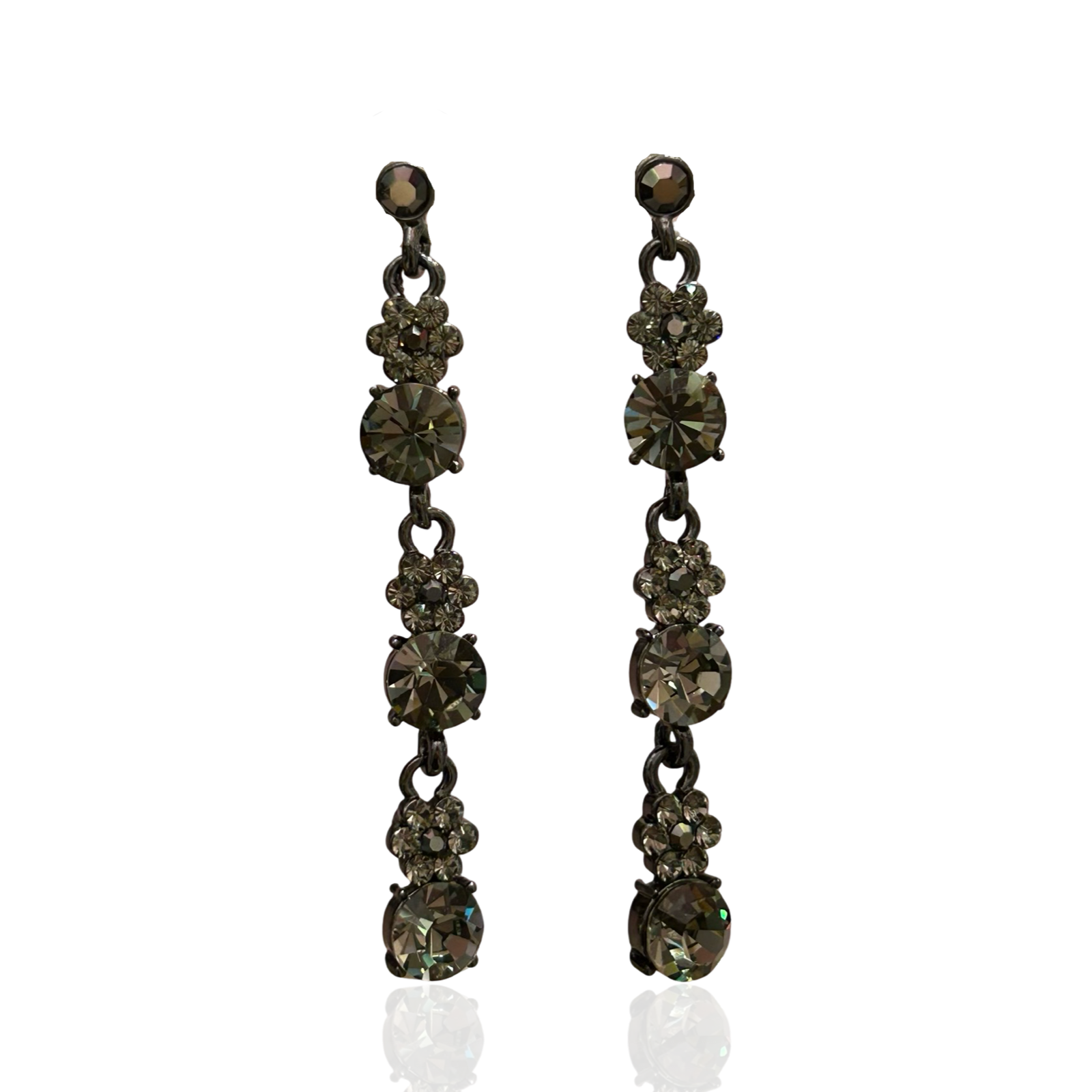 Långa Örhängen - Grå