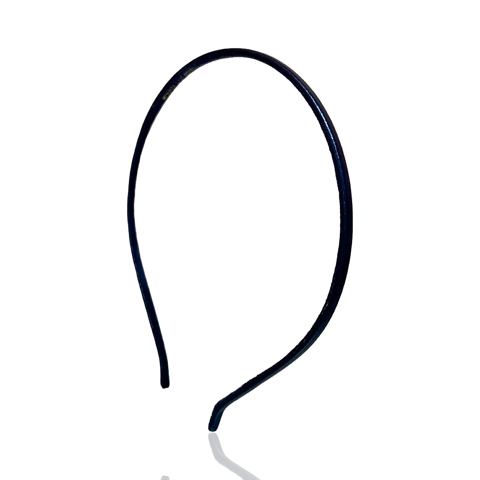 VV Läder Diadem - Metalic Blå