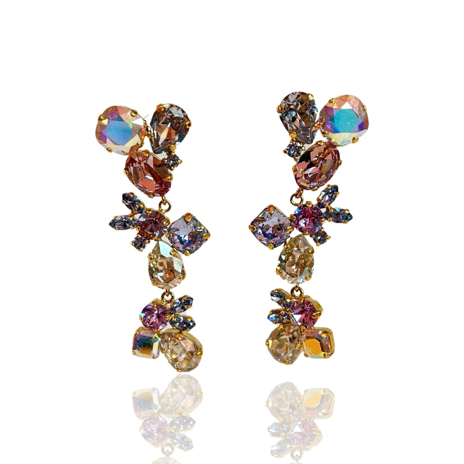 Dream Drop Örhängen - Ljuslila Mix