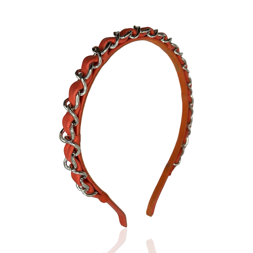 VV Chain Diadem - Silver Kedja - Orange