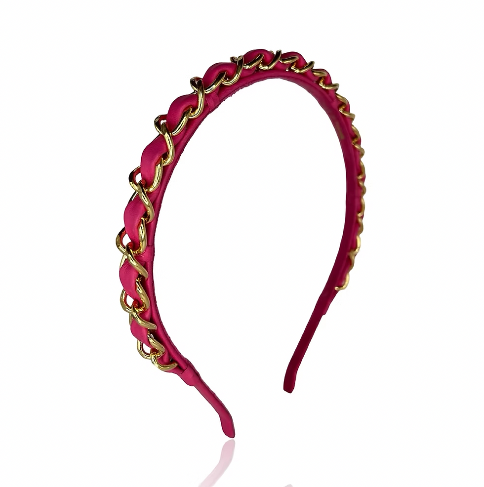 Miniatyrbild: Guld Chain Diadem - Färg