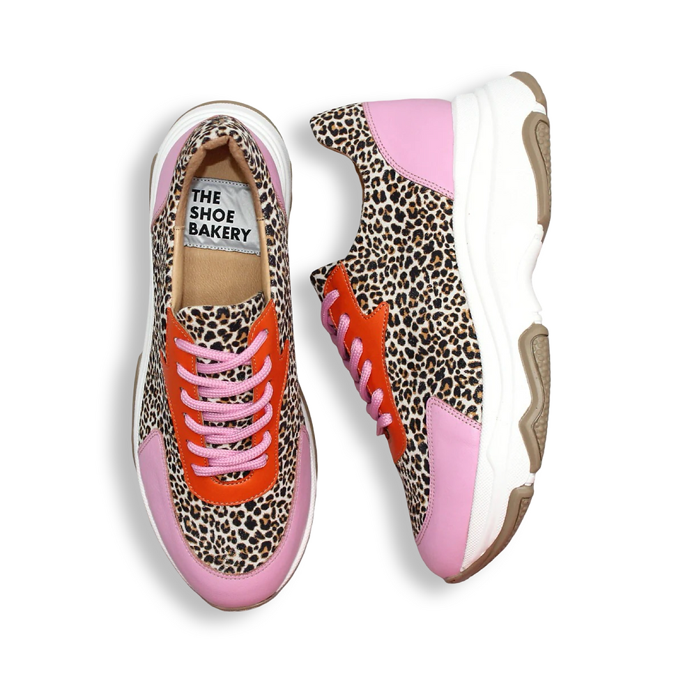 Poppy sneaker - Leopard Rosa/Orange
