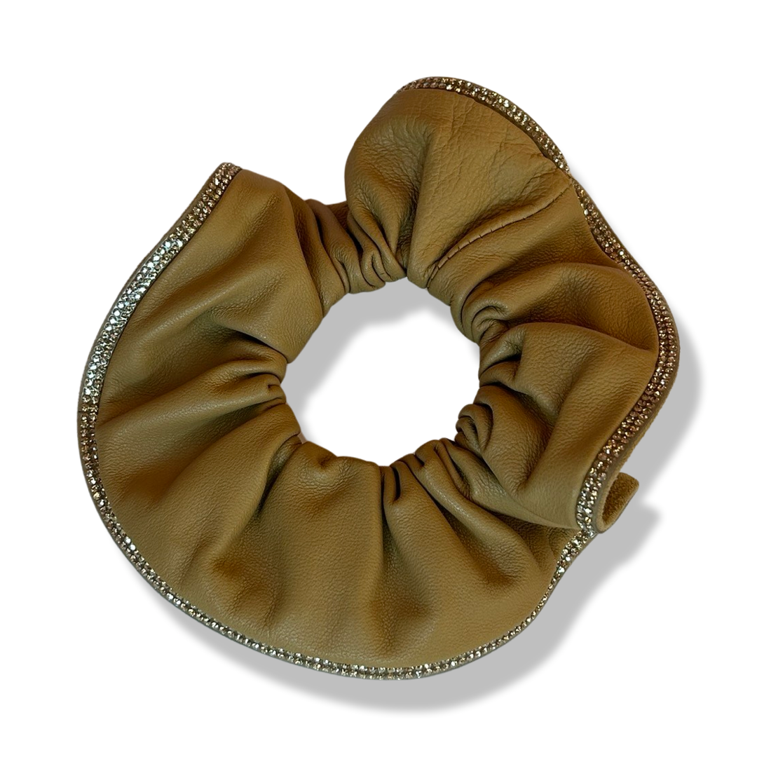 VV Läder Scrunchie - Beige