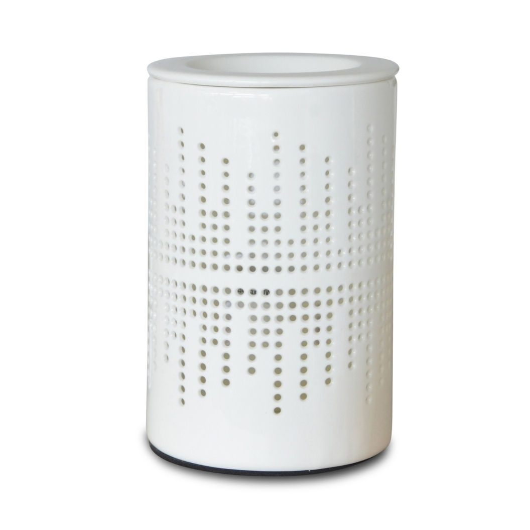 Bruciatore Elettrico Calorya n°3 in Ceramica – Diffusore per Cera Profumata, Oli Essenziali e Profumi d’Ambiente