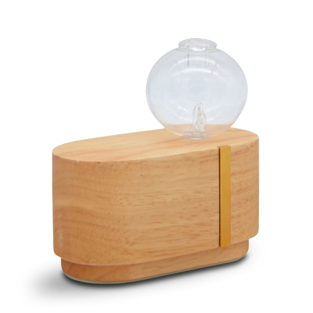 Diffusore di Oli Essenziali Cimia – Nebulizzatore per Aromaterapia in Vetro e Legno FSC