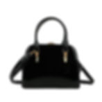 Sofyra – Borsa Ultra-Chic Verniciata con Chiusura Gioiello Floreale