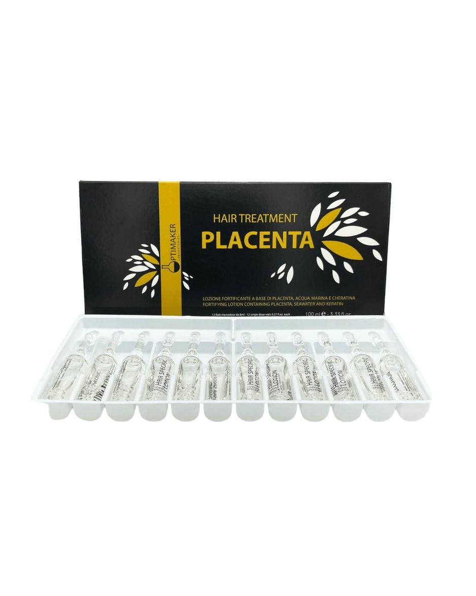 Lozione Placenta Marina con Cheratina – Trattamento Rinforzante per Capelli 10 Fiale