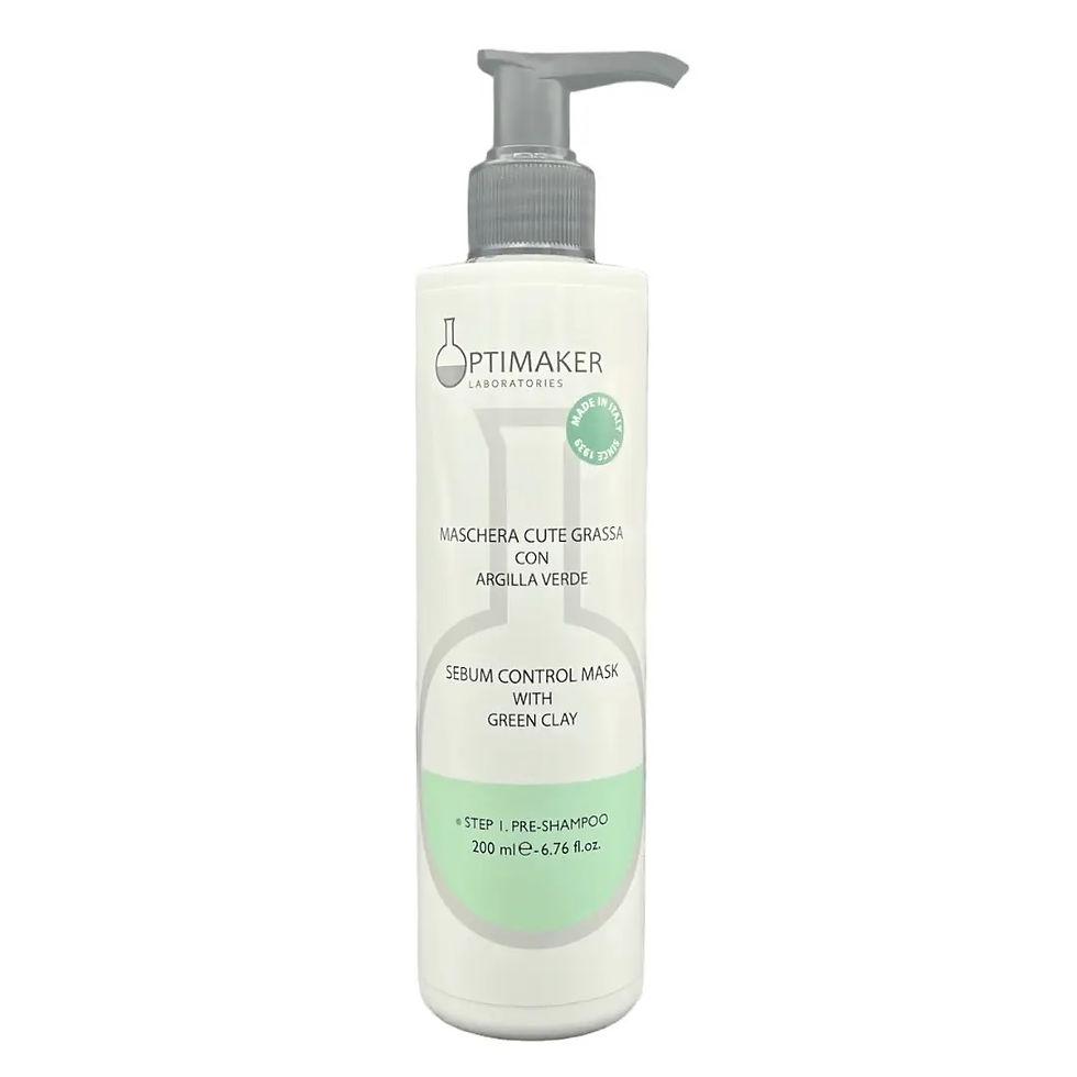 Maschera Antisebo con Argilla Verde Naturale – Trattamento Purificante per Cute Grassa 200 ml