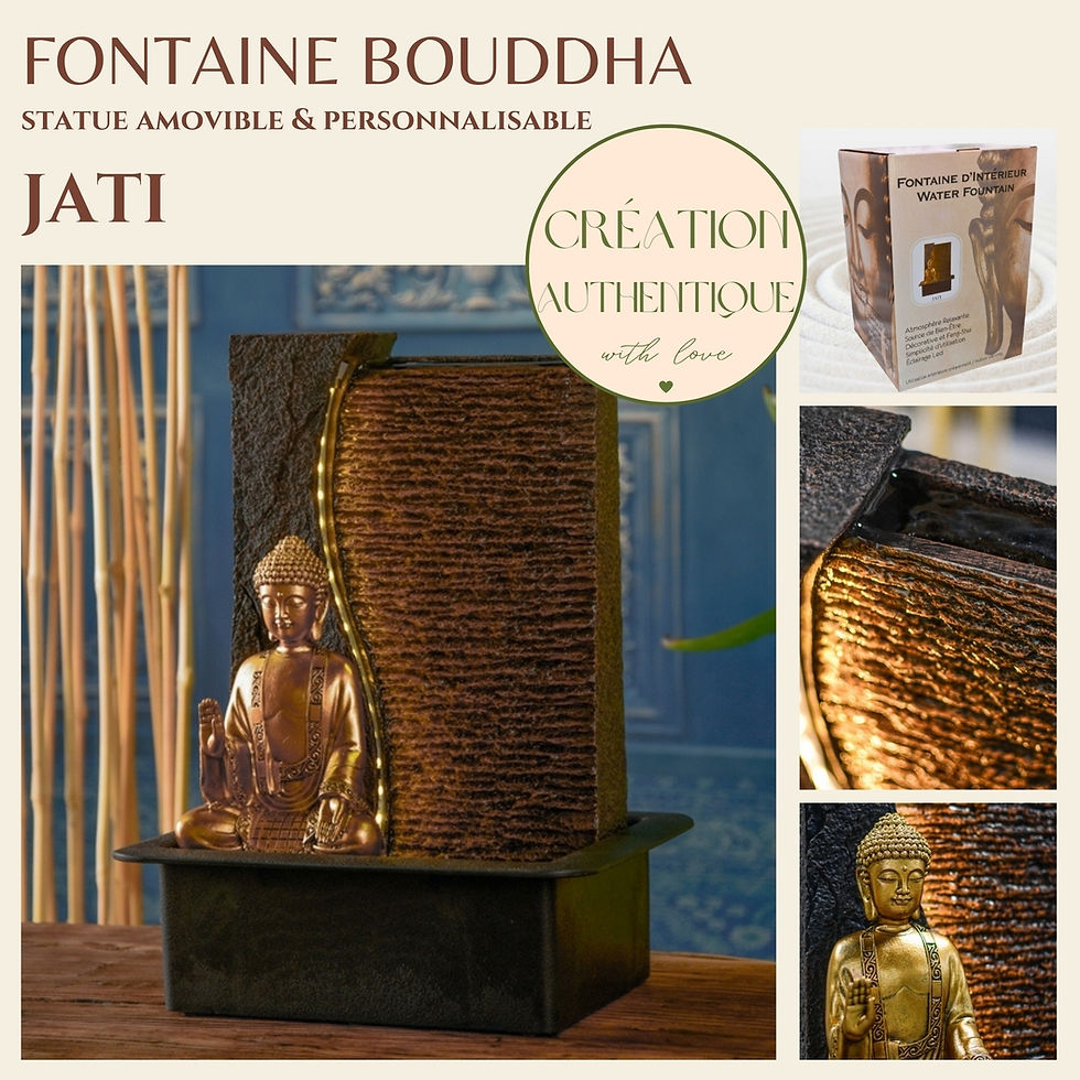 Thumbnail: Fontana da Muro con Buddha Jati – Statua Rimovibile e LED Integrato