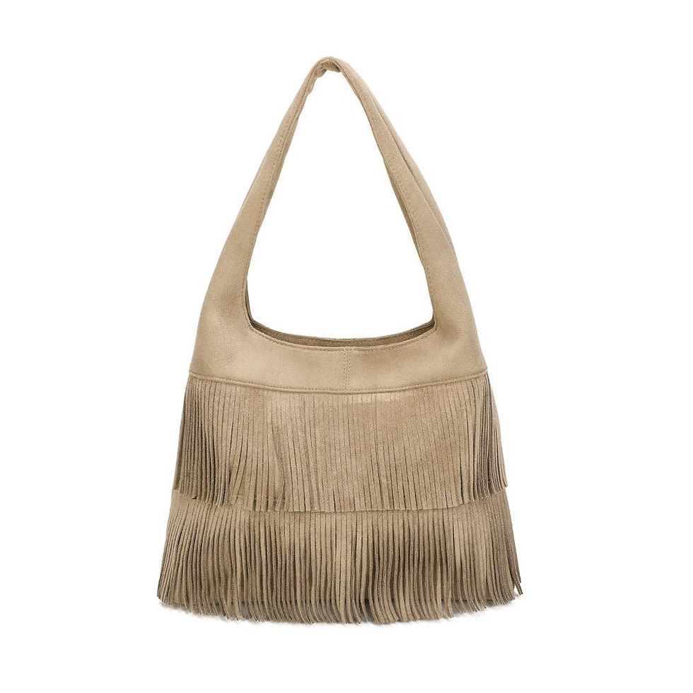 Miniatura: Ondaya – La borsa hobo con frange dallo stile bohémien