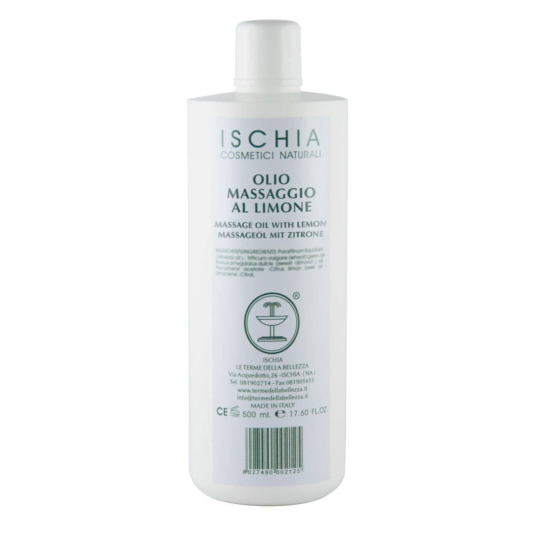 Olio Massaggio al Limone Drenante 500 ml – Tonificante e Rassodante