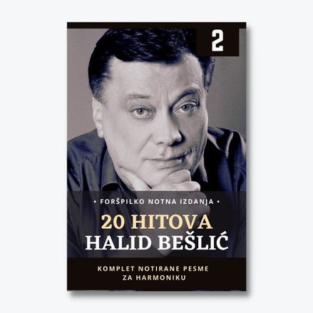 Halid Beslic-knjiga br. 2-notni zapisi-note za harmoniku