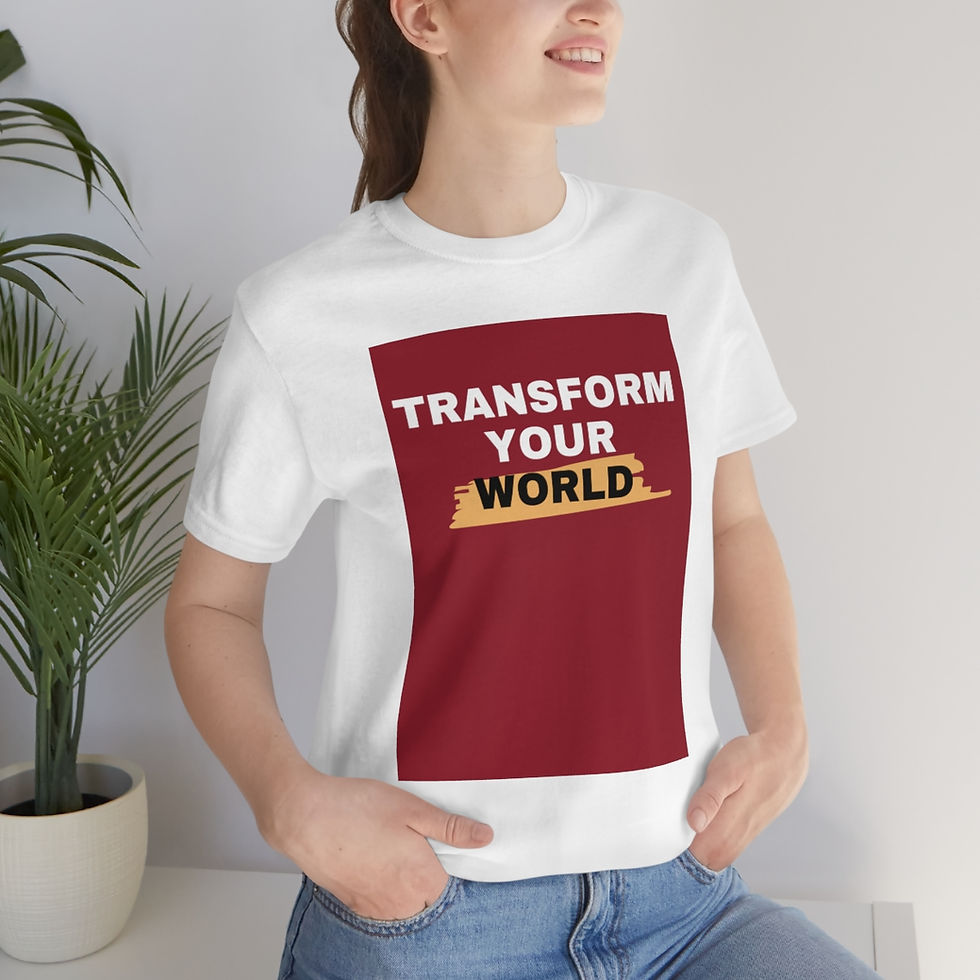 Thumbnail: Transform Your World Unisex Jersey Short Sleeve Tee