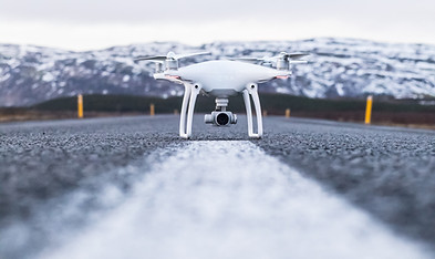 hvit Drone