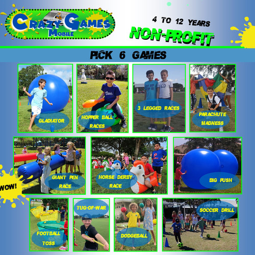 NonProfit Pick6Games Crazy Games FL