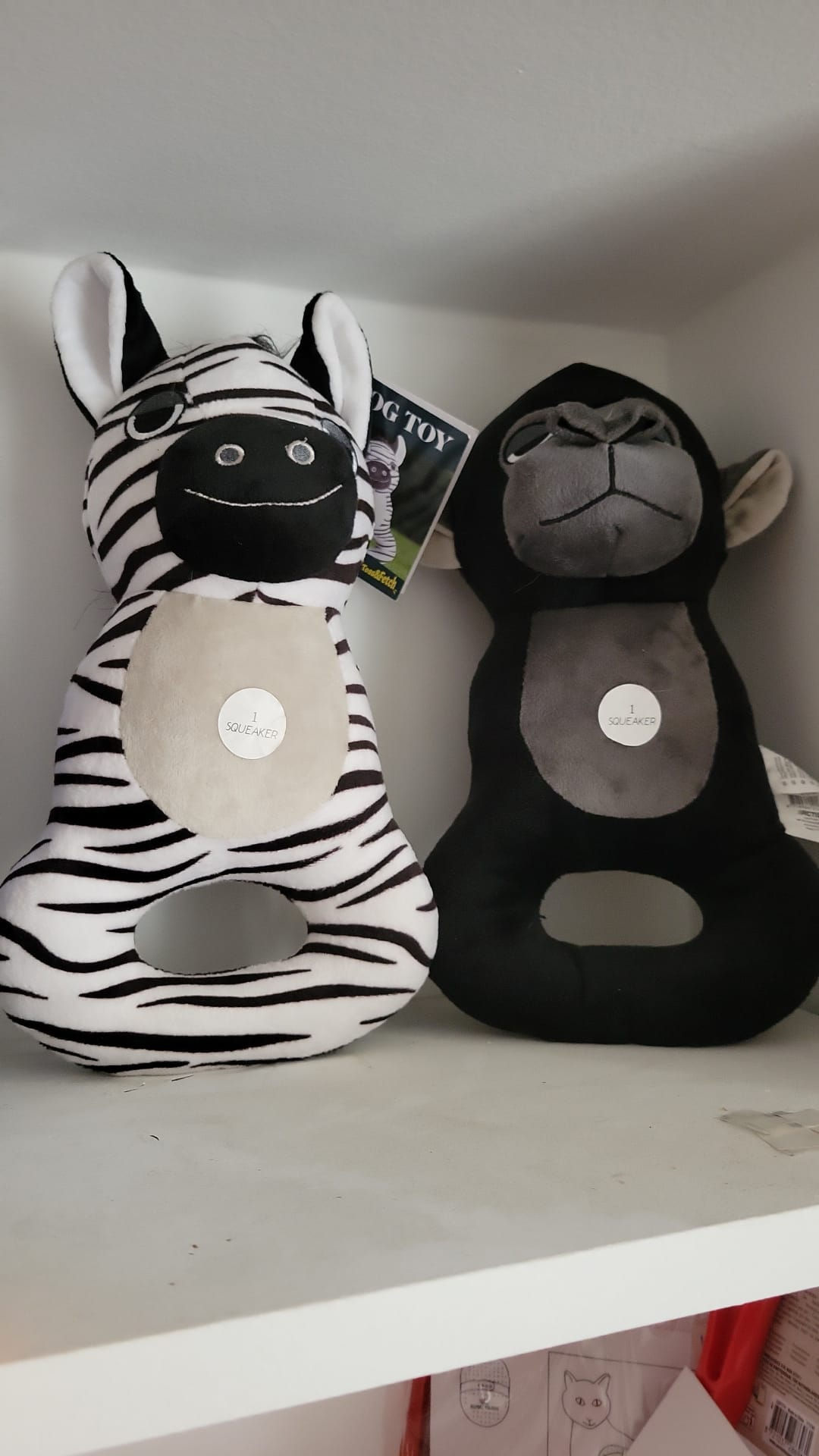 Doudou zèbre ou singe