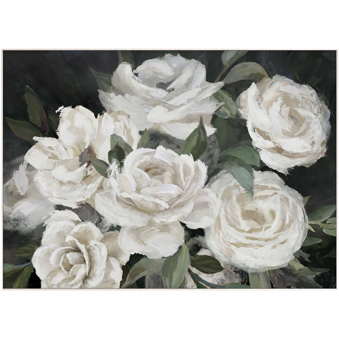 100x140CMWhite BloomsFramed