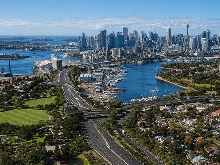 Moving truck in Rozelle narrow street