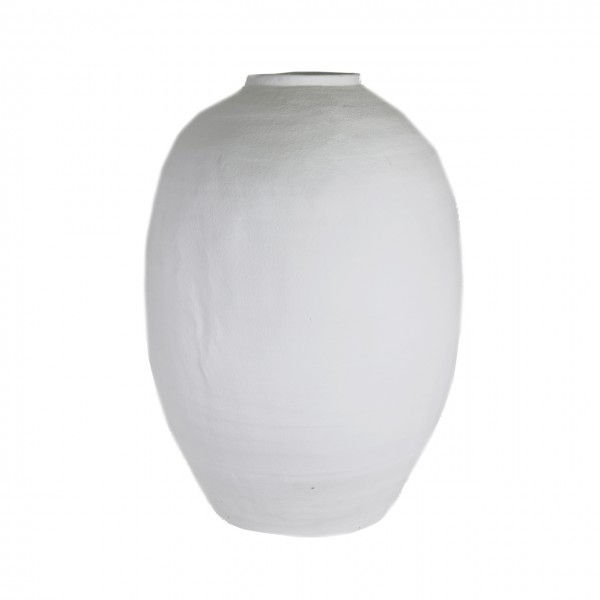 57CM White Clay Vase