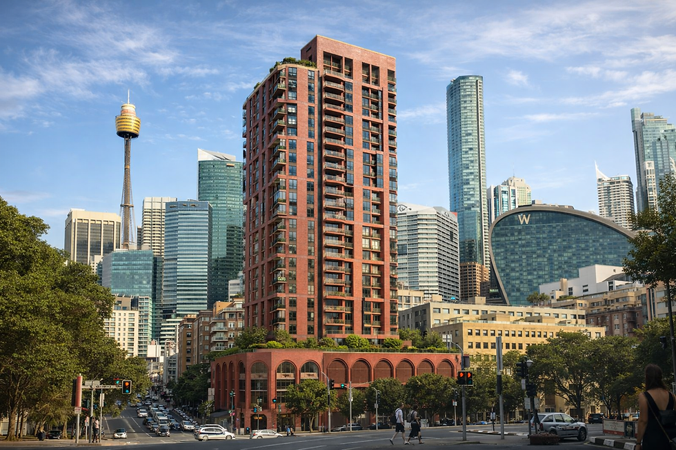 Pyrmont apartment buildings Sydney suburb