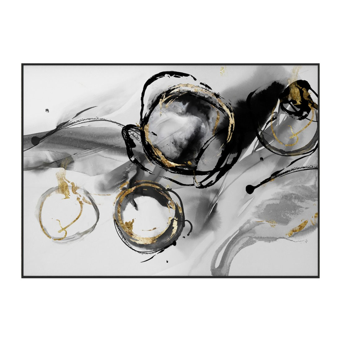 100x140 BlkGold abstractCanvas