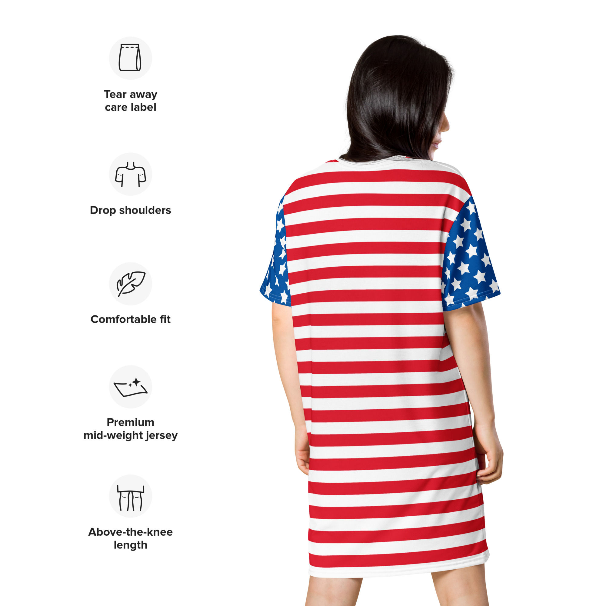 T-shirt dress Stripes and Stars