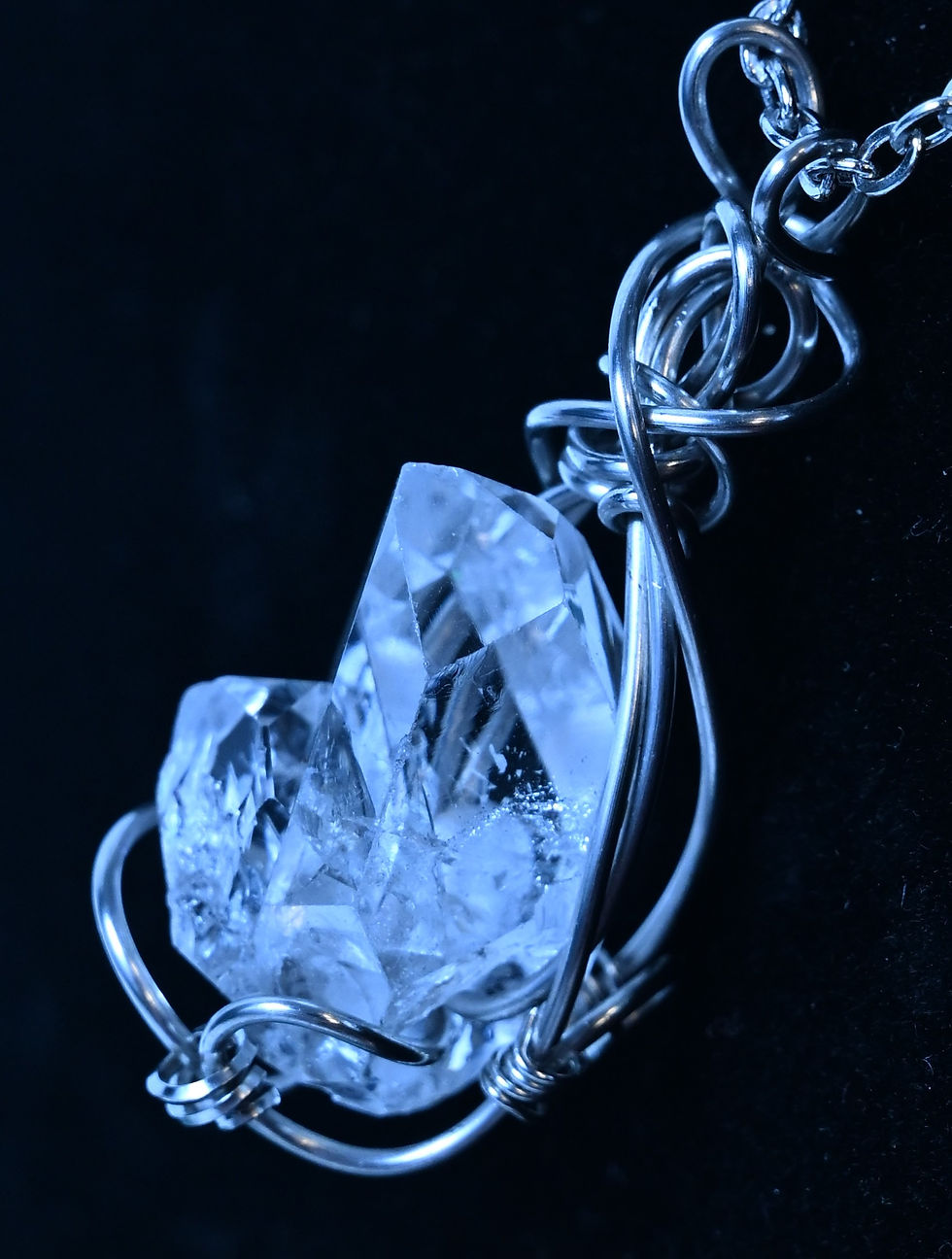 Thumbnail: Herkimer Diamond Quartz Necklace