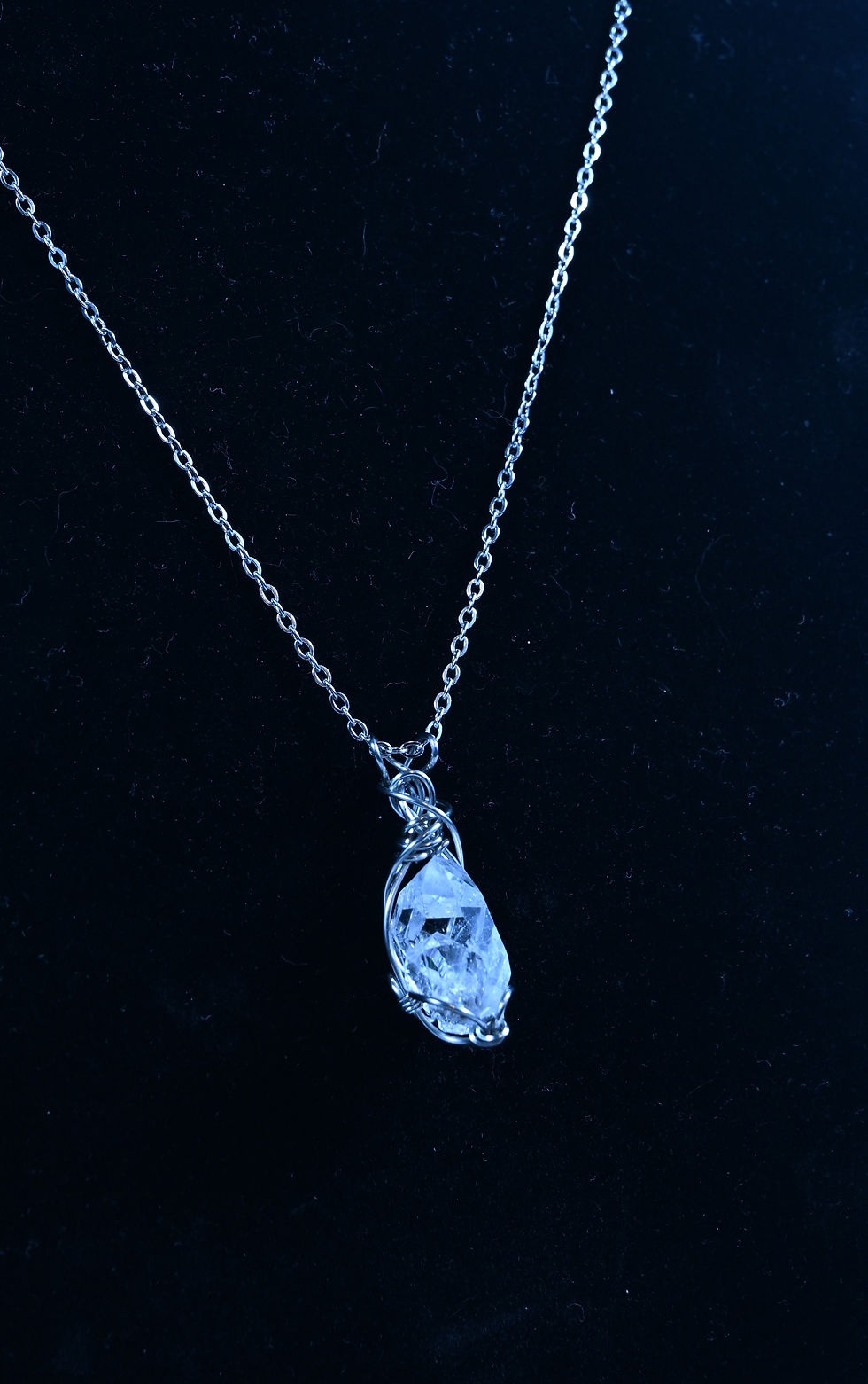 Herkimer Diamond Quartz Necklace