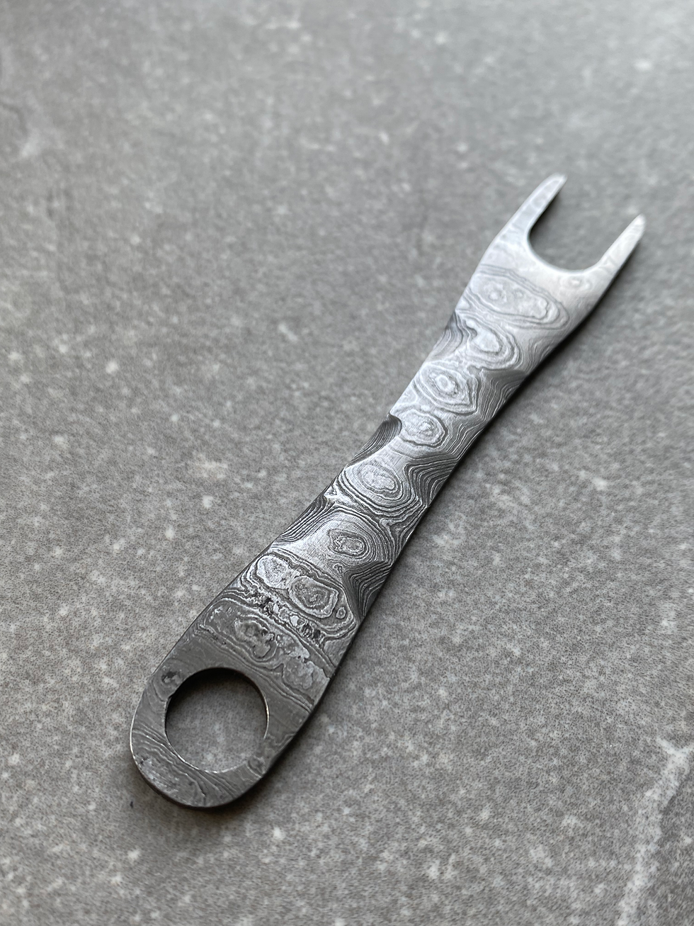 Thumbnail: BUBA DESIGN damask fries fork with two prongs
