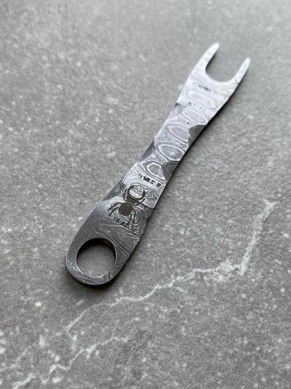 Thumbnail: BUBA DESIGN damask fries fork with two prongs