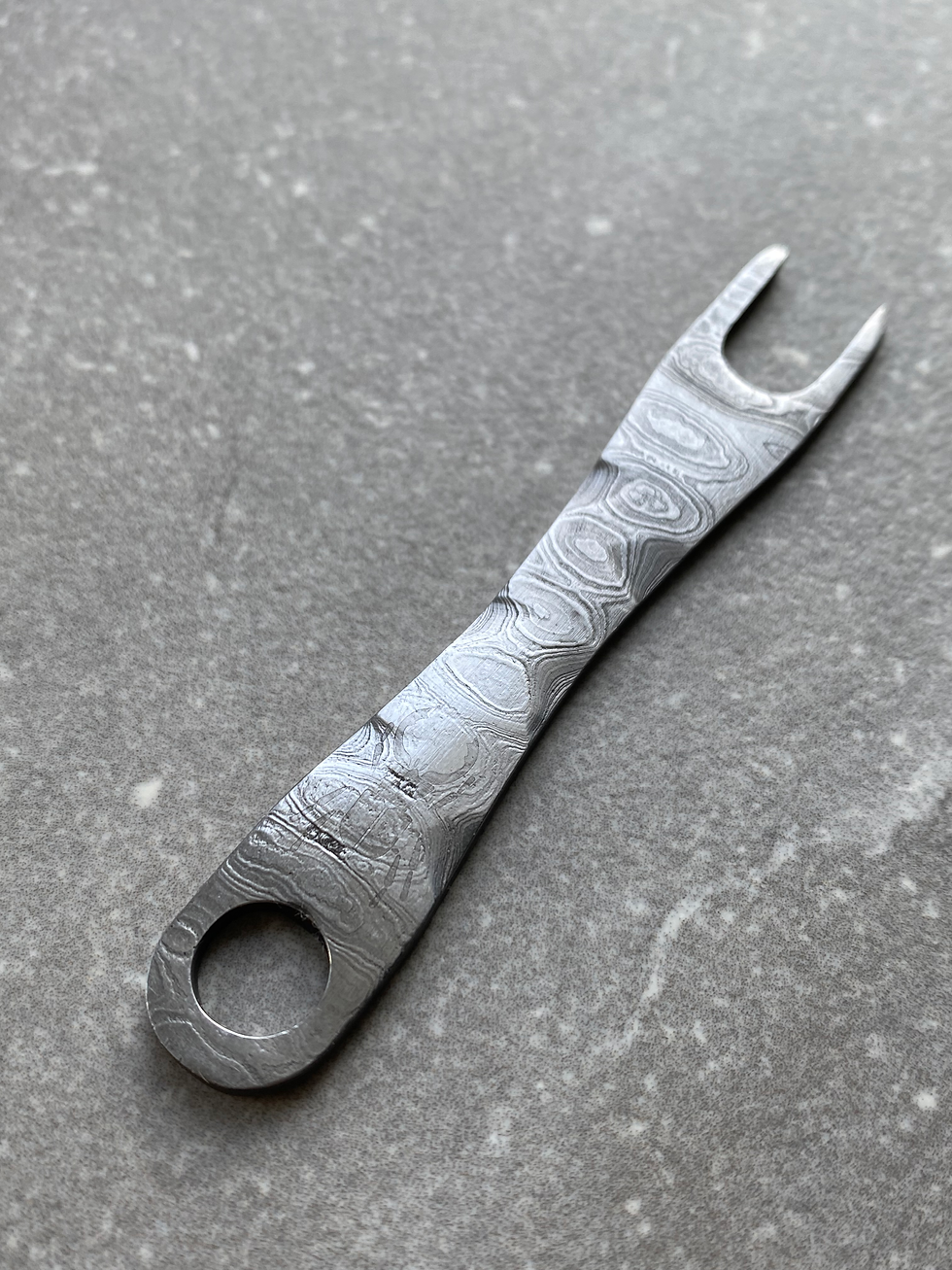 Thumbnail: BUBA DESIGN damask fries fork with two prongs