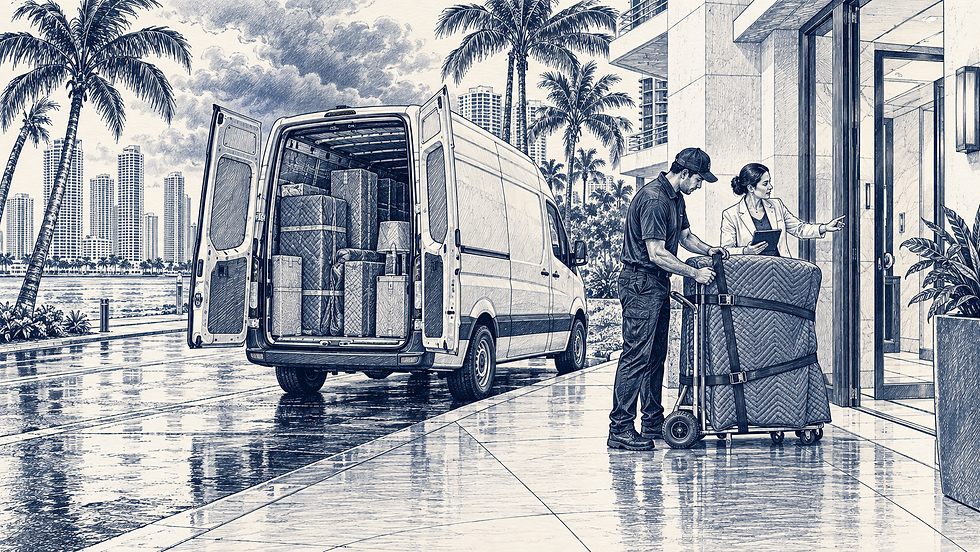 delivery task coordinating with customer