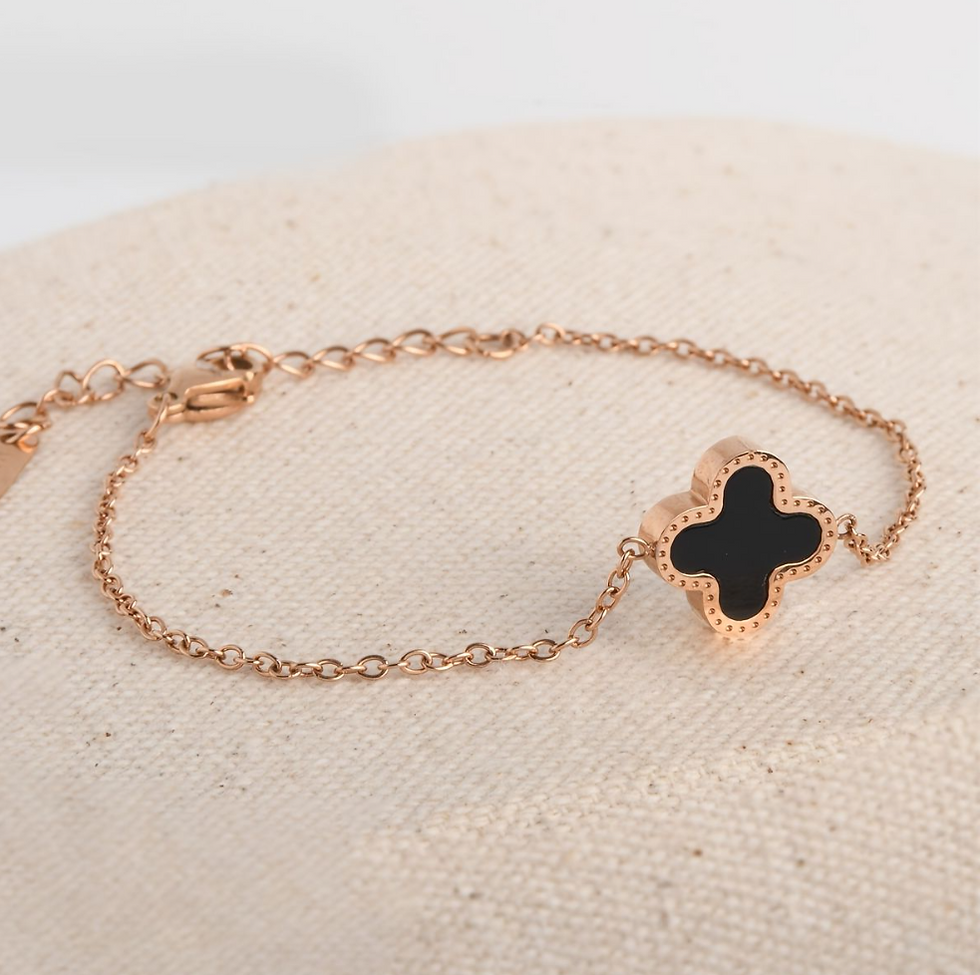 Miniature : Bracelet réversible trèfle "Duo de Chance"