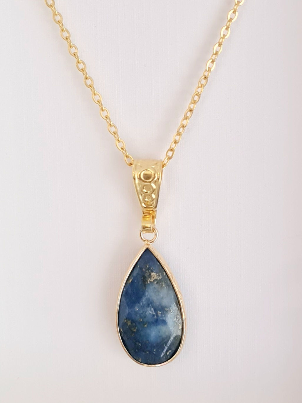 Pendentif "Goutte de Lapis-lazuli"