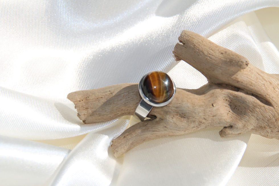 Miniature : Bague "Protect XL" - Oeil de tigre (2 tailles)