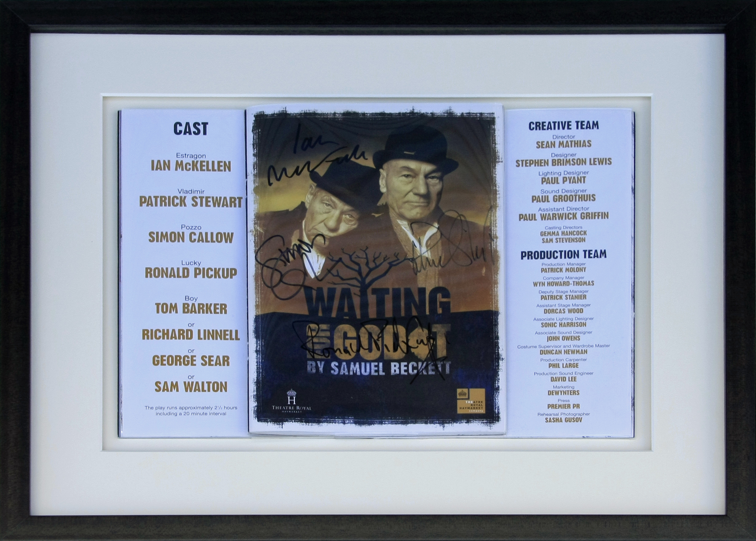 Signed Theatre Program.