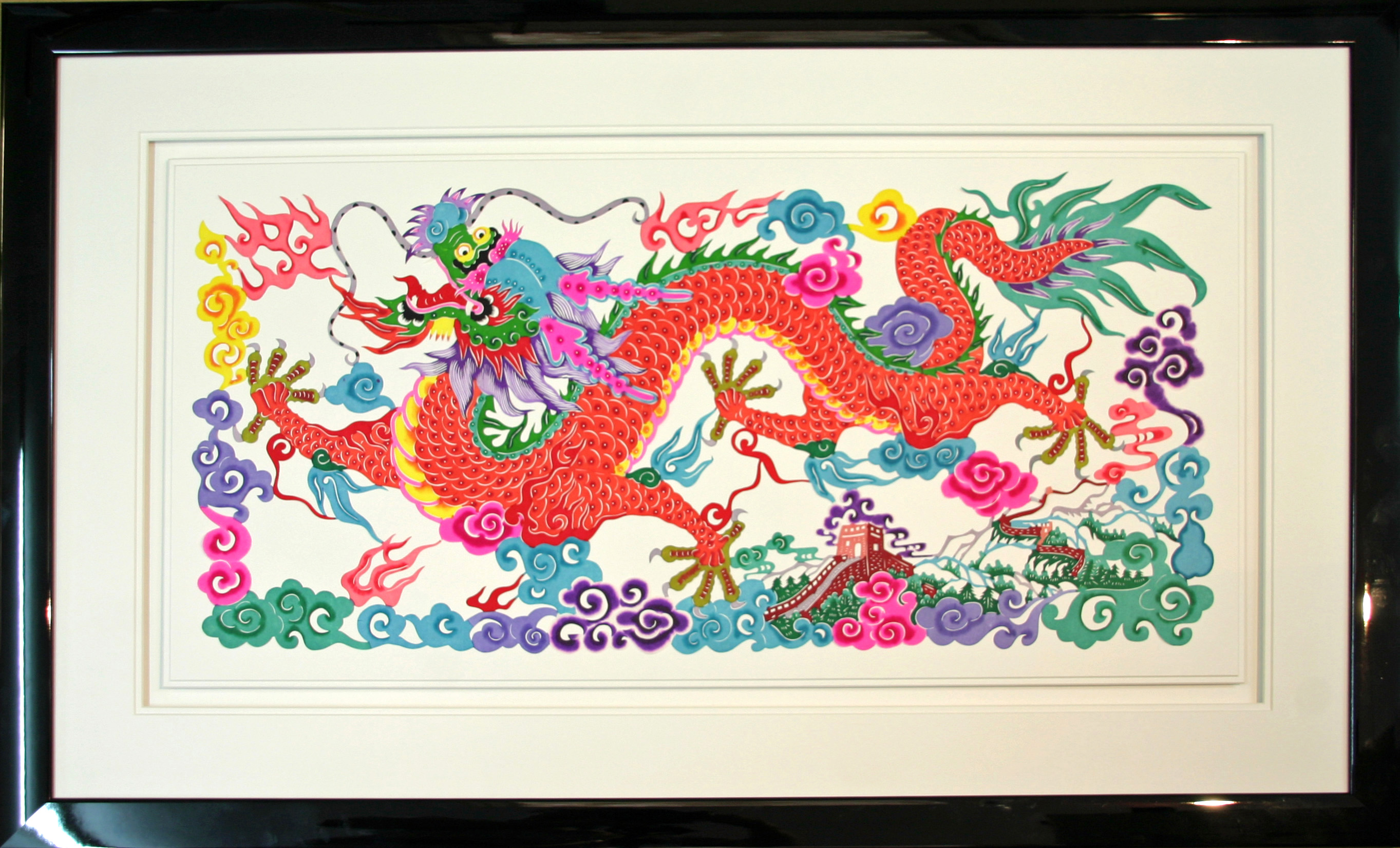 Chinese Dragon on Rice Paper.