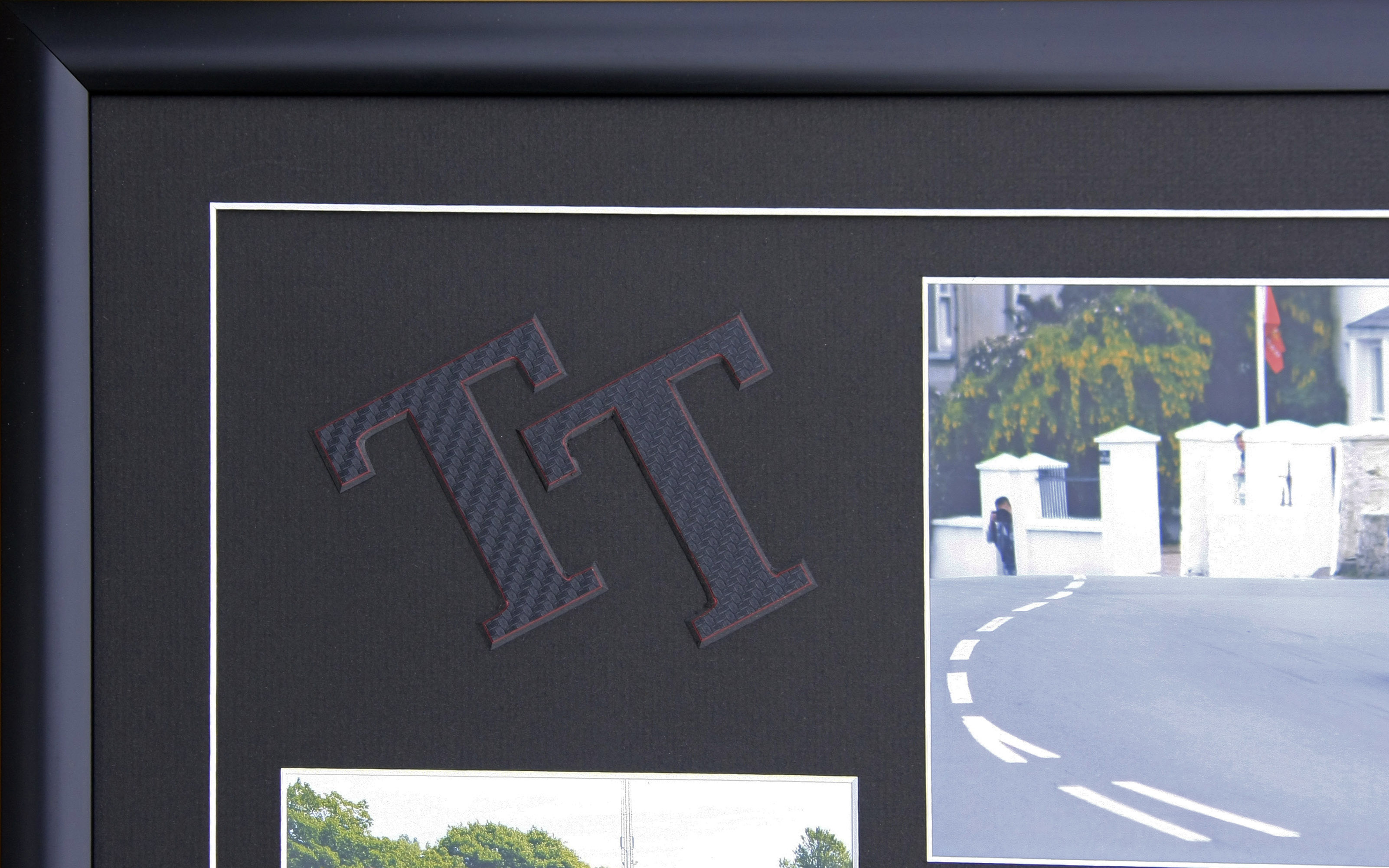 Carbon Fibre Effect Lettering.