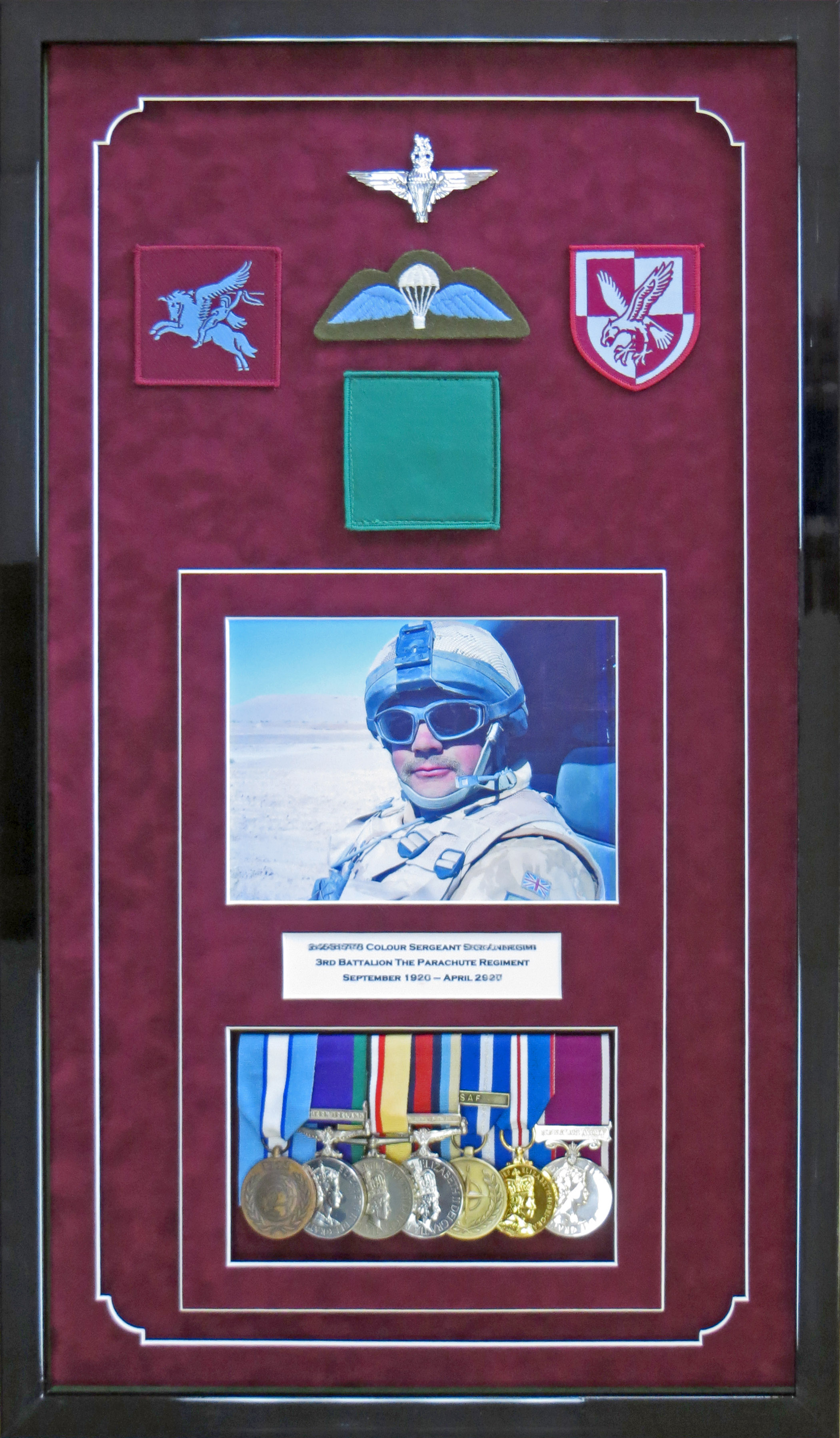 Parachute Regt Medals and Insignia.