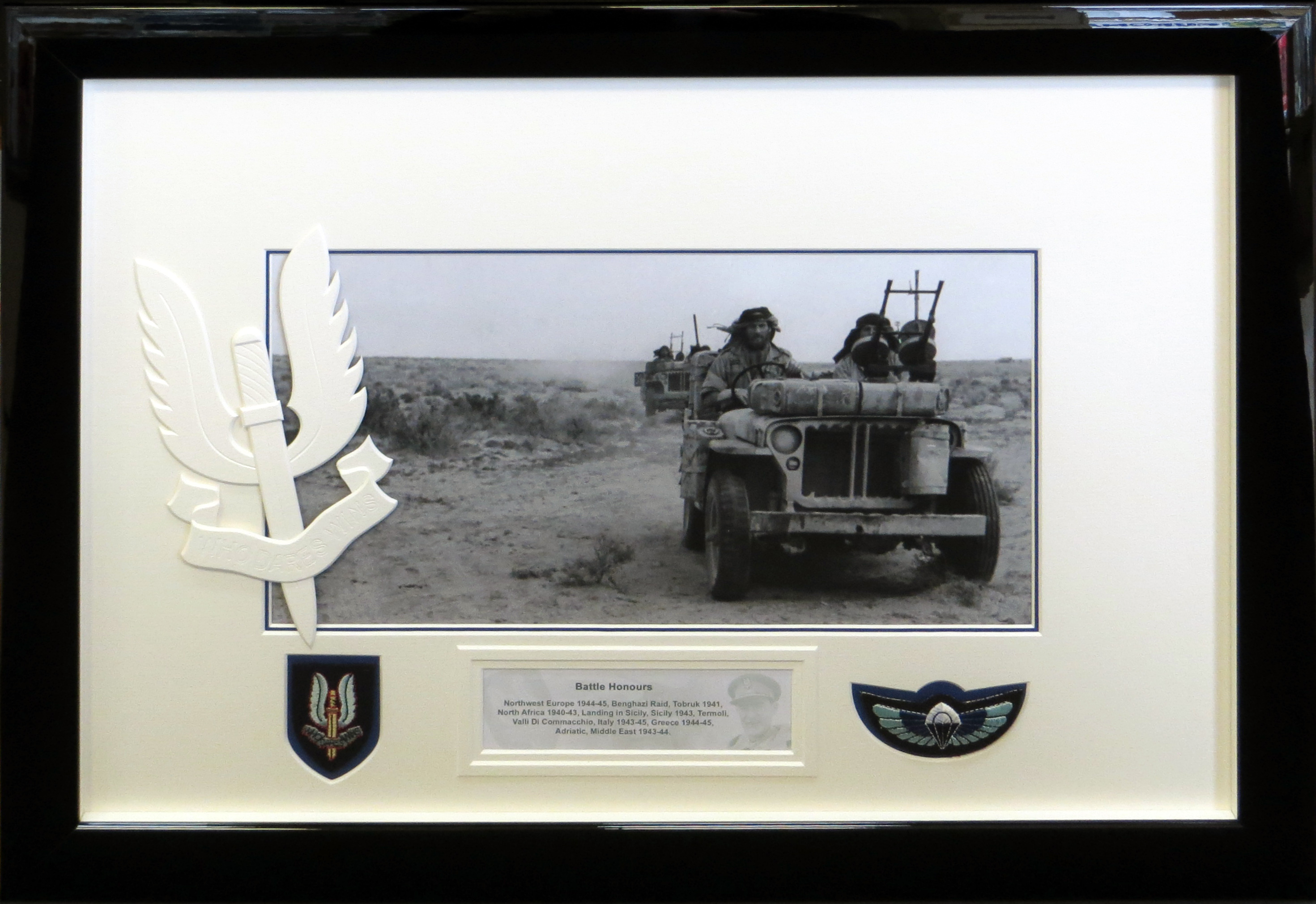 SAS Mount with Badges.