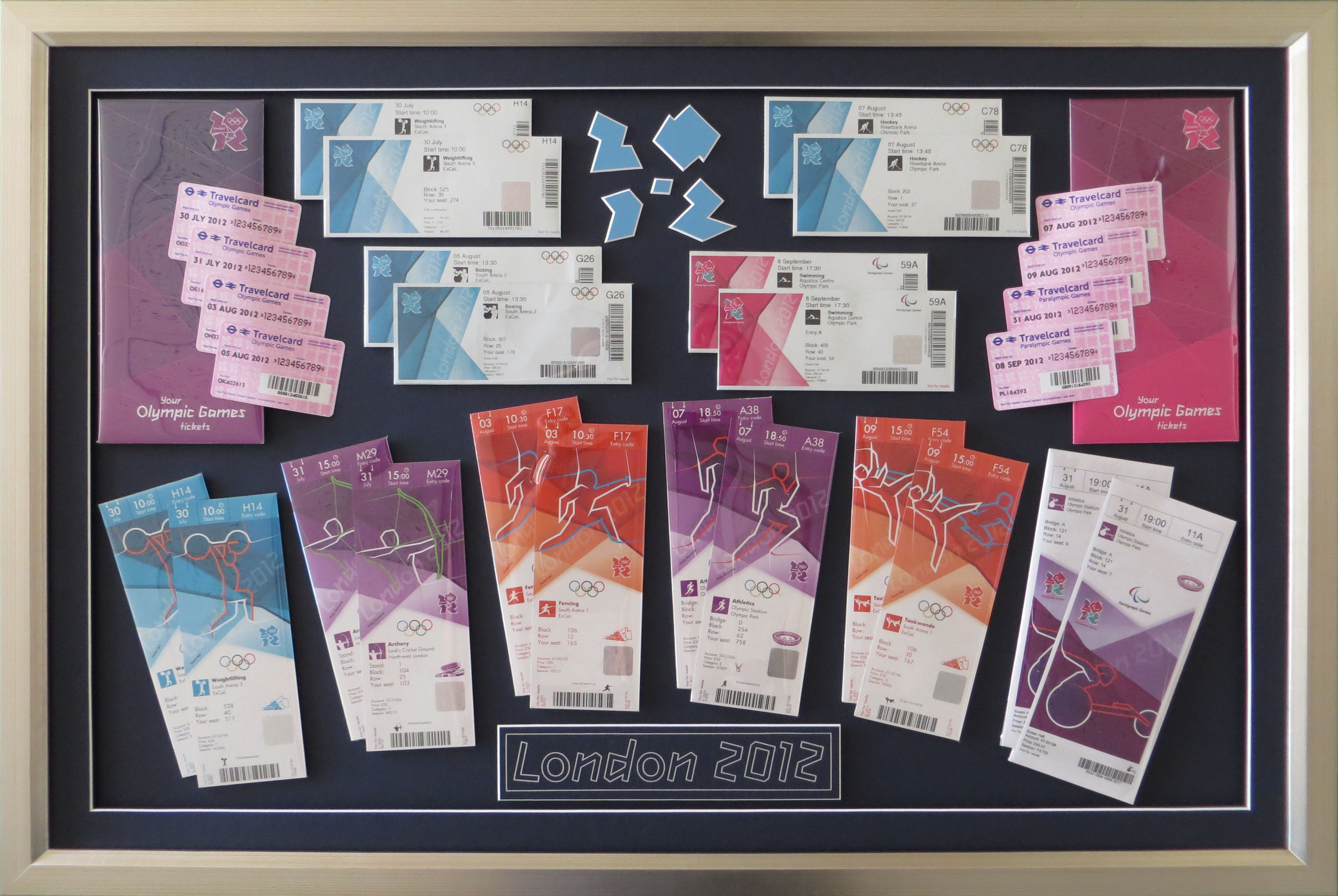 London Olympic Ticket Collection.