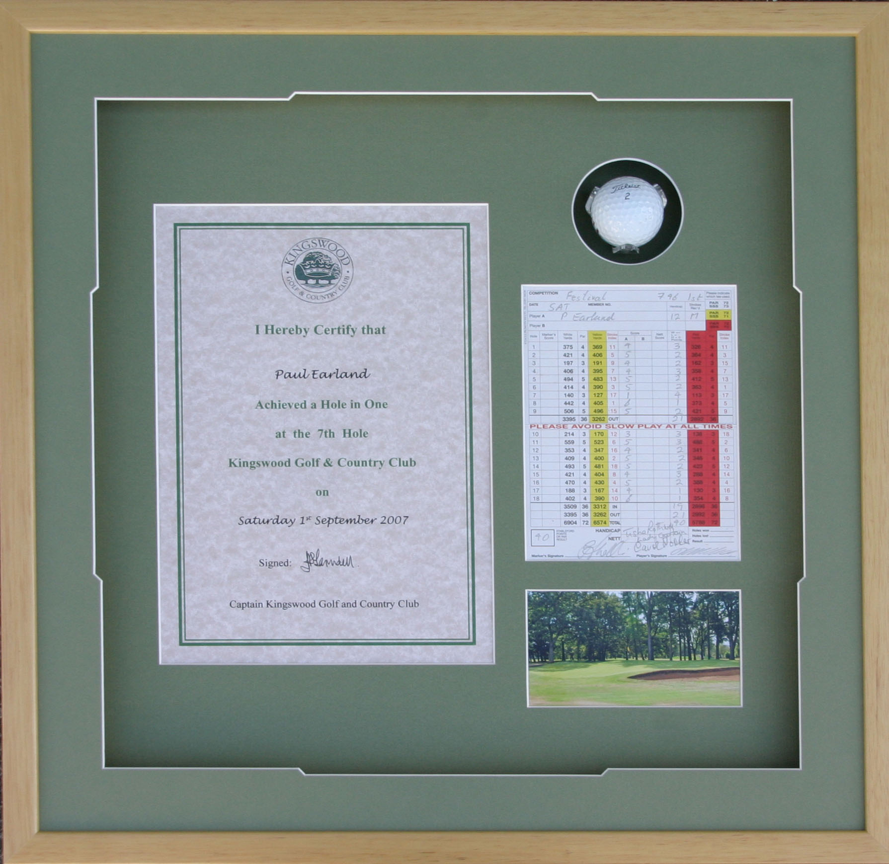 Golf Hole in One