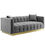 Thumbnail: Vivacious Biscuit Tufted Performance Velvet Sofa in Gray - MW