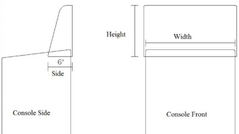 Thumbnail: Center Console Windshield (Clear)