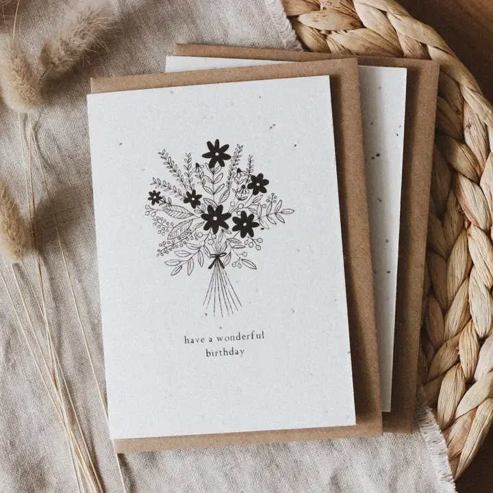 Happy Birthday Plantable Seed Card