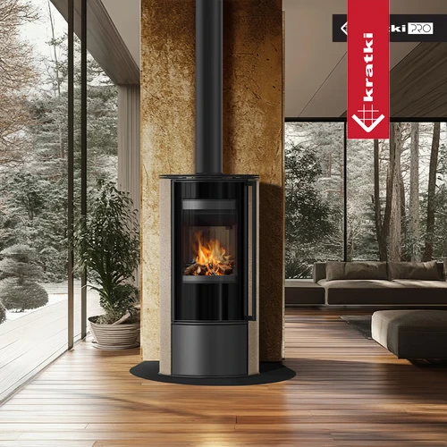 Stufa A Legna KRATKI REN/M Destra Ø150 7kW - Eco Design, Vetro Resistente Al Calore - Foto 8