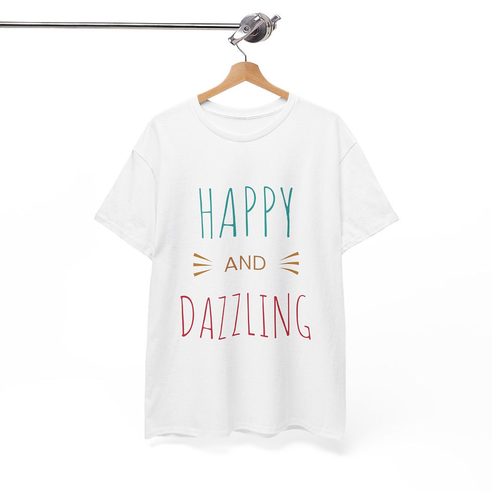 Thumbnail: Happy and dazzling Unisex Heavy Cotton 