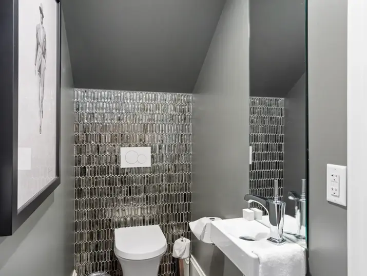 Luxury guest room with elegant furnishings at Stonehurst Place boutique inn in Atlanta