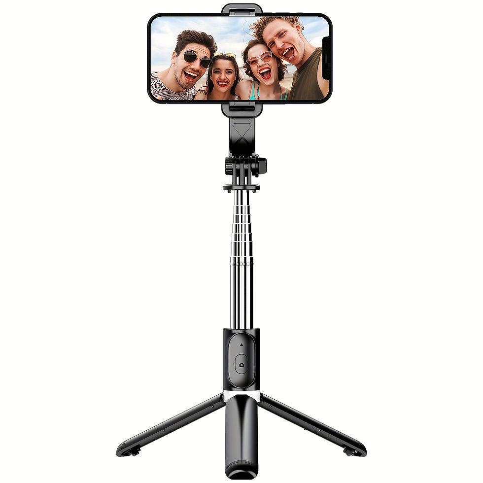 Thumbnail: 101.6cm Phone Selfie Stick Tripod, Extendable Selfie Stick All-in-One Smartphone